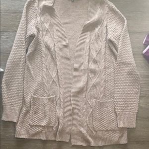 Taupe Knit Cardigan